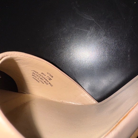 NWOT Size 11 Beige and Black 3” Leather Heels by Halston - Picture 15 of 16